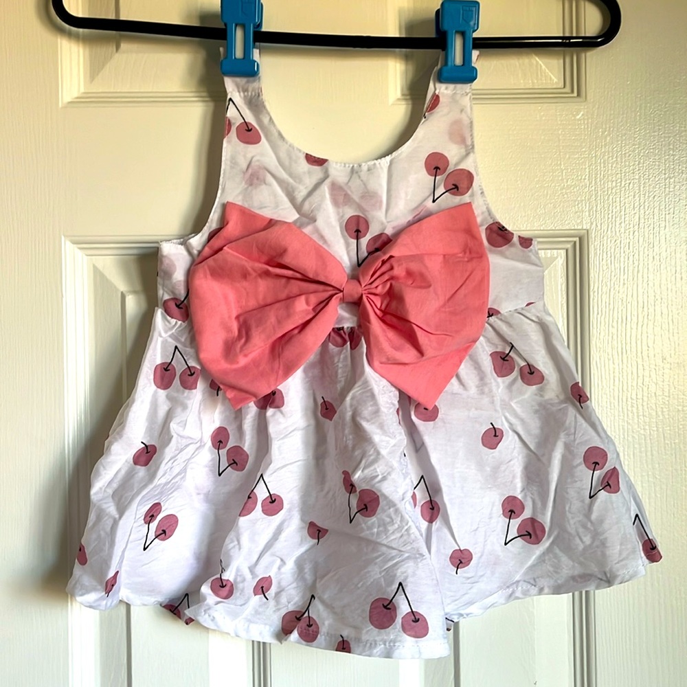 Cherry Print Infant Dress